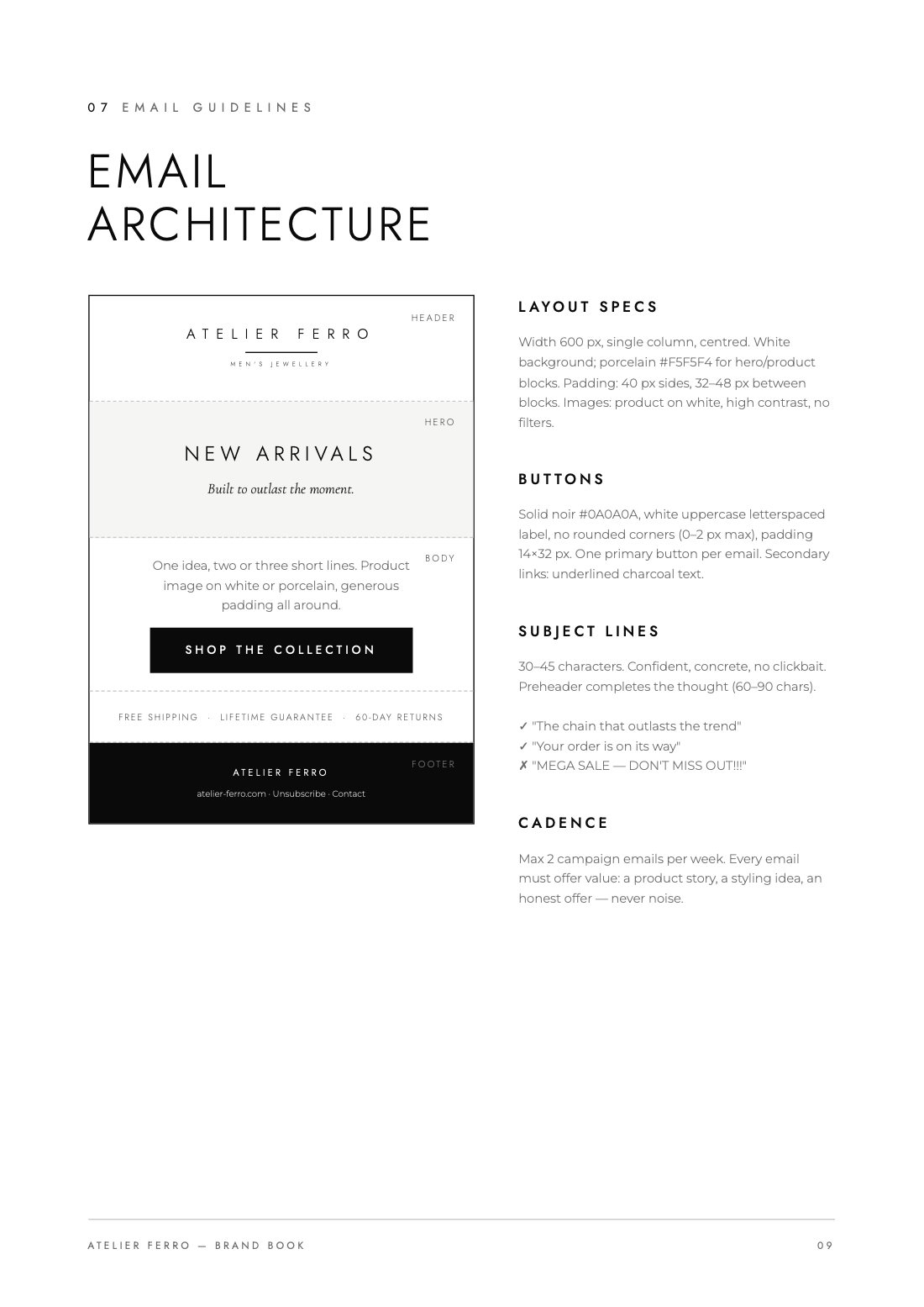 Brandbook: e-mailopbouw